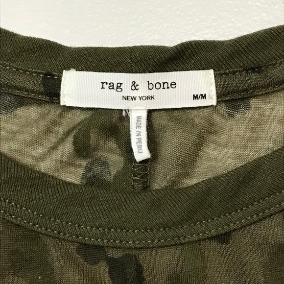 Rag & Bone All Over Cheetah Jersey Tee size M - Sheer - Picture 6 of 9